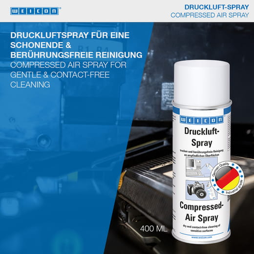 WEICON Druckluft-Spray – Anwendung WEICON Druckluft-Spray – Anwendung