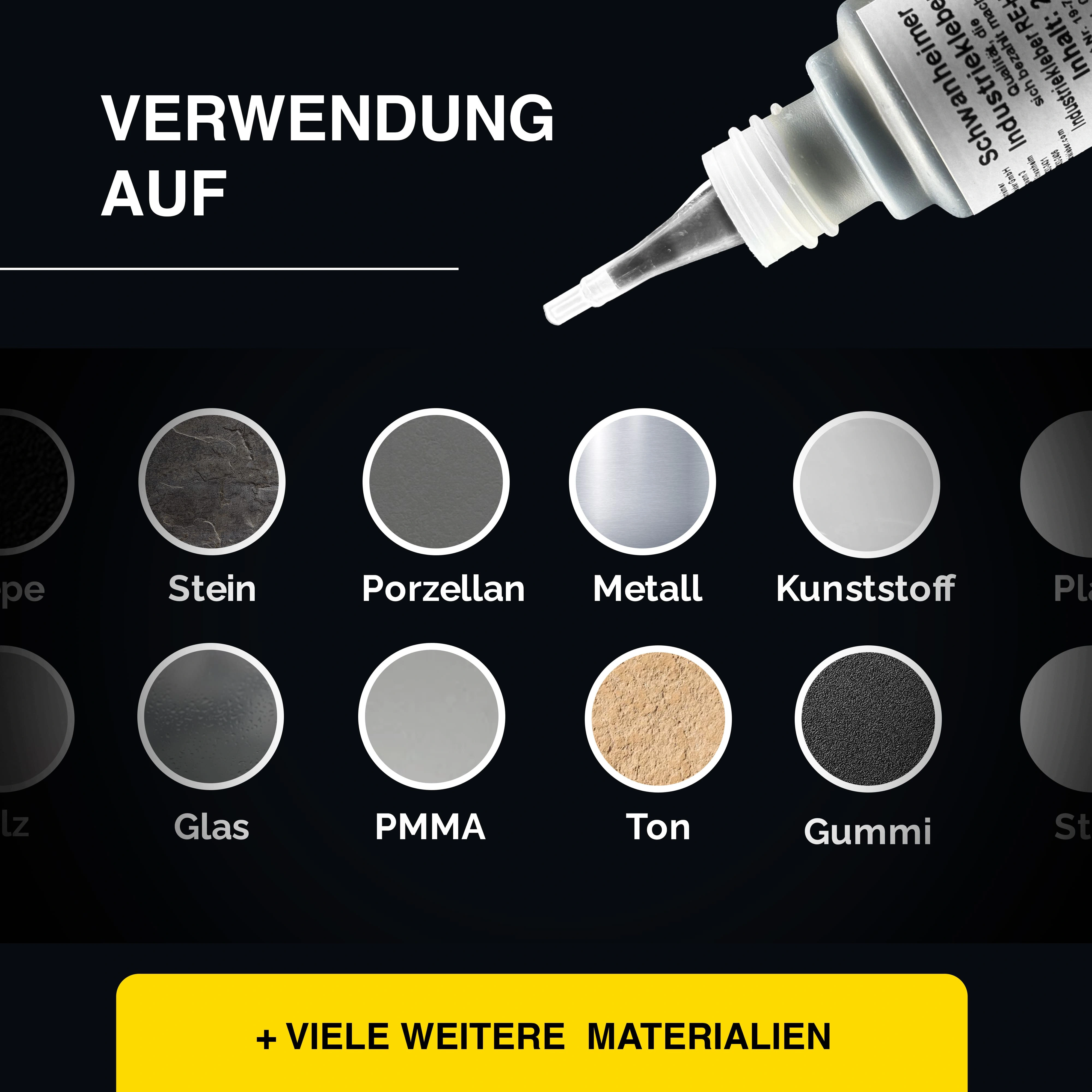 Schwanheimer Industriekleber RE-HT Black 20g (Hochviskos/ Restelastisch/ Schwarz) - hitzebeständig bis 140°C, flexibel & wasserfest - extra starker lösungsmittelfreier Cyanacrylat Sekundenkleber für Kunststoff, Glas, Metall, Leder, Schuhe uvm. Schwanheimer Industriekleber RE-HT Black 20g (Hochviskos/ Restelastisch/ Schwarz) - hitzebeständig bis 140°C, flexibel & wasserfest - extra starker lösungsmittelfreier Cyanacrylat Sekundenkleber für Kunststoff, Glas, Metall, Leder, Schuhe uvm.