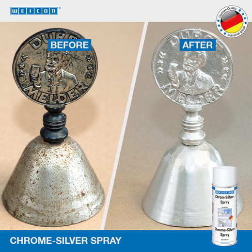 WEICON Chrom-Silber-Spray – Anwendung