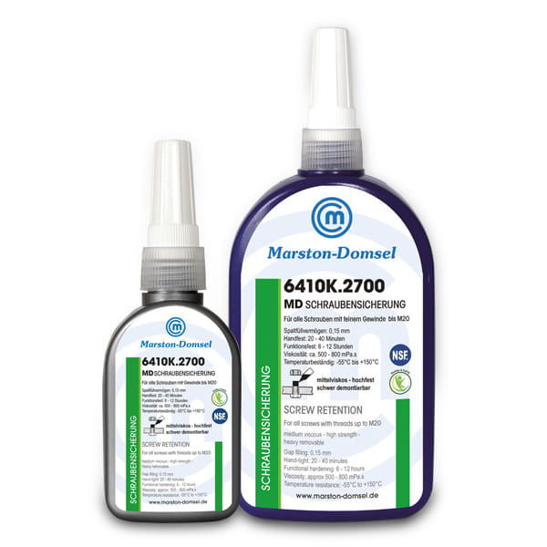 MD Schraubensicherung 6410K.2700 - anaerobe Gewindesicherung - hochfest, mittelviskos, silber, kennzeichnungsfrei- 50 g Flasche MD Schraubensicherung 6410K.2700 - anaerobe Gewindesicherung - hochfest, mittelviskos, silber, kennzeichnungsfrei- 50 g Flasche