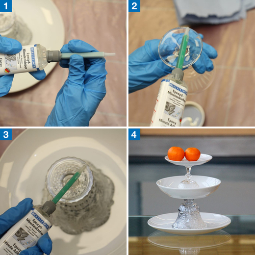 WEICON Epoxyd-Minutenkleber – Anwendung