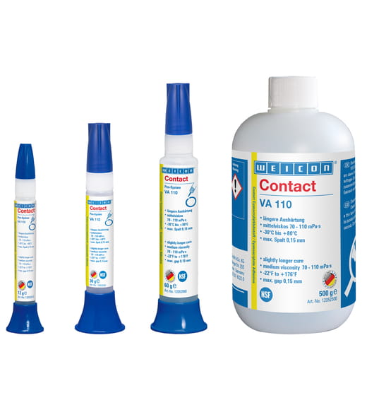 WEICON VA 110 Cyanacrylat-Klebstoff – Produktgruppe WEICON VA 110 Cyanacrylat-Klebstoff – Produktgruppe