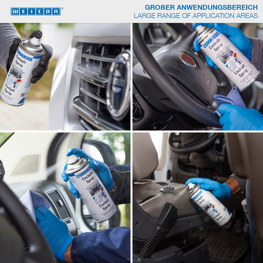 WEICON Cockpit-Spray – Anwendung