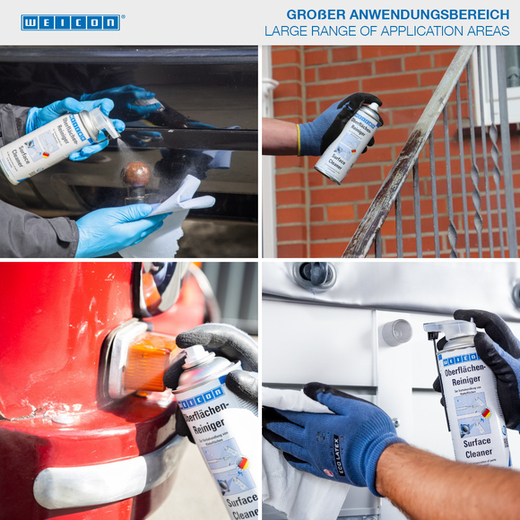 WEICON Oberflächenreiniger – Anwendung WEICON Oberflächenreiniger – Anwendung