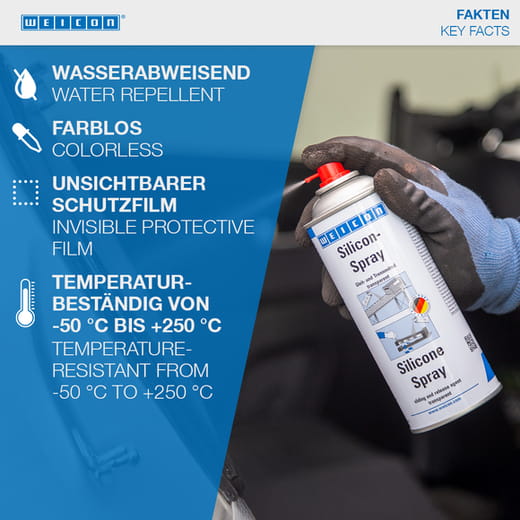 WEICON Silicon-Spray – Anwendung