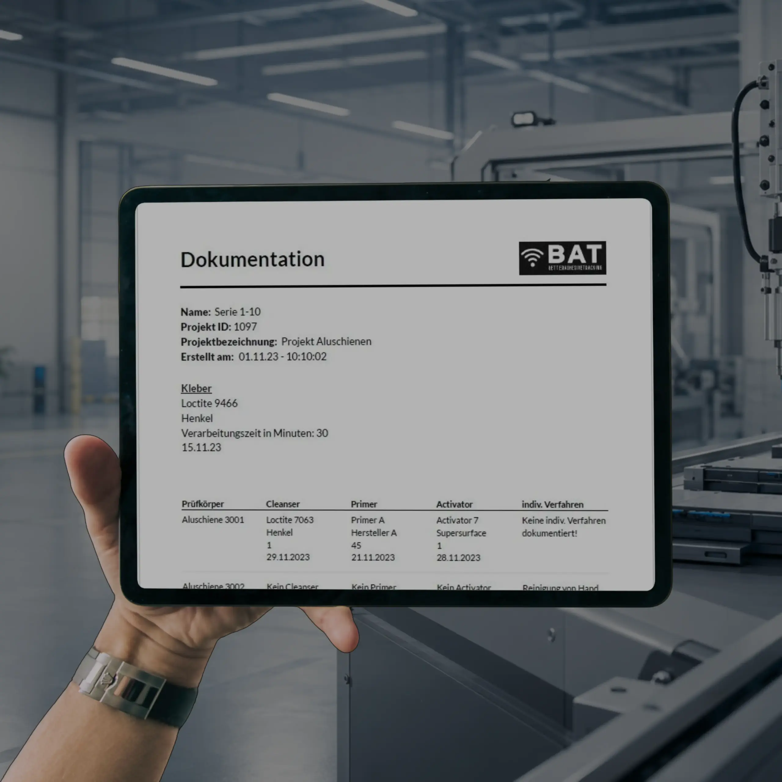 B.A.T. Cloud – Software für Klebe-Dokumentation, Prozesssicherheit & Auditfähigkeit