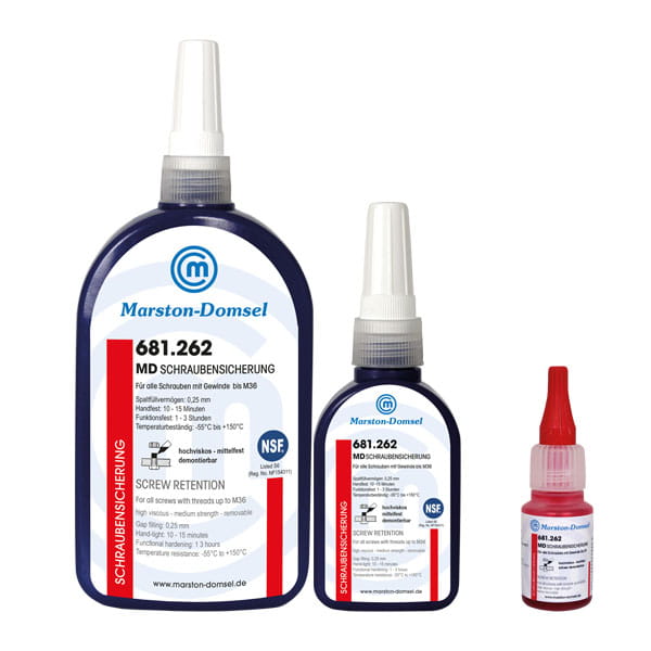 MD Schraubensicherung 681.262 - anaerobe Gewindesicherung - mittelfest, hochviskos, spaltüberbrückend - 20g Flasche MD Schraubensicherung 681.262 - anaerobe Gewindesicherung - mittelfest, hochviskos, spaltüberbrückend - 20g Flasche