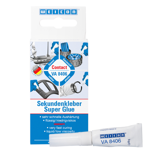 WEICON VA 8406 Cyanacrylat-Klebstoff – Produktbild