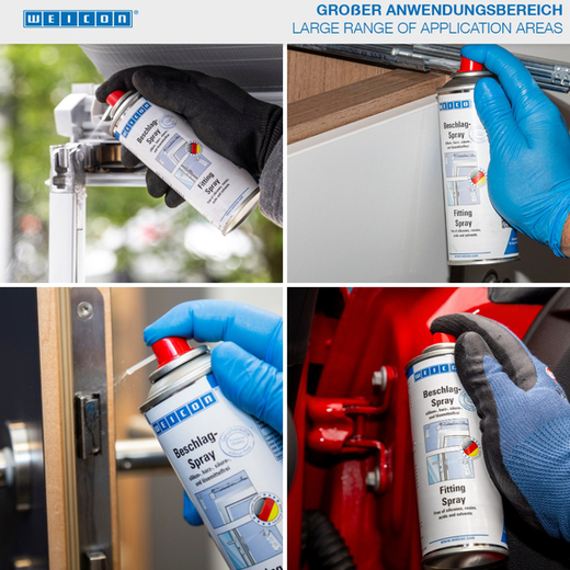 WEICON Beschlag-Spray – Anwendung