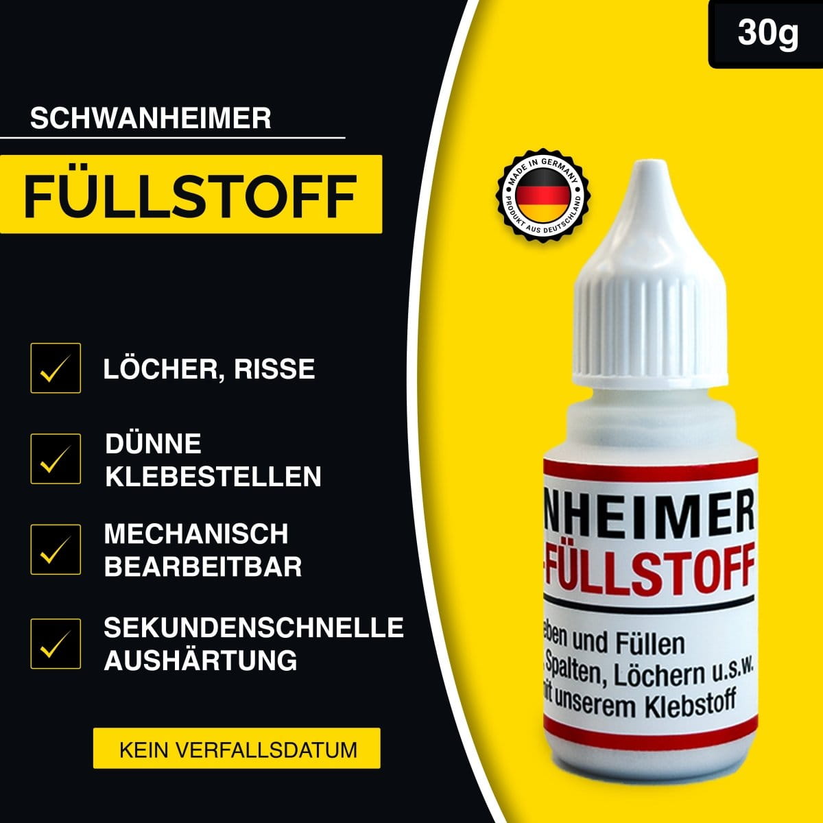 Schwanheimer XXL Klebstoff Koffer 8-Teilig (für professionelle Reparaturen & Montagen jeder Art) - hitzebeständig & wasserfest - extra starkes lösungsmittelfreies Industriekleber Reparatur Set im Koffer für Glas, Metall, Holz, Teflon, Silikon, PE, PP uvm. Schwanheimer XXL Klebstoff Koffer 8-Teilig (für professionelle Reparaturen & Montagen jeder Art) - hitzebeständig & wasserfest - extra starkes lösungsmittelfreies Industriekleber Reparatur Set im Koffer für Glas, Metall, Holz, Teflon, Silikon, PE, PP uvm.