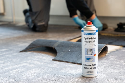 WEICON Sprühkleber extra stark – Anwendung