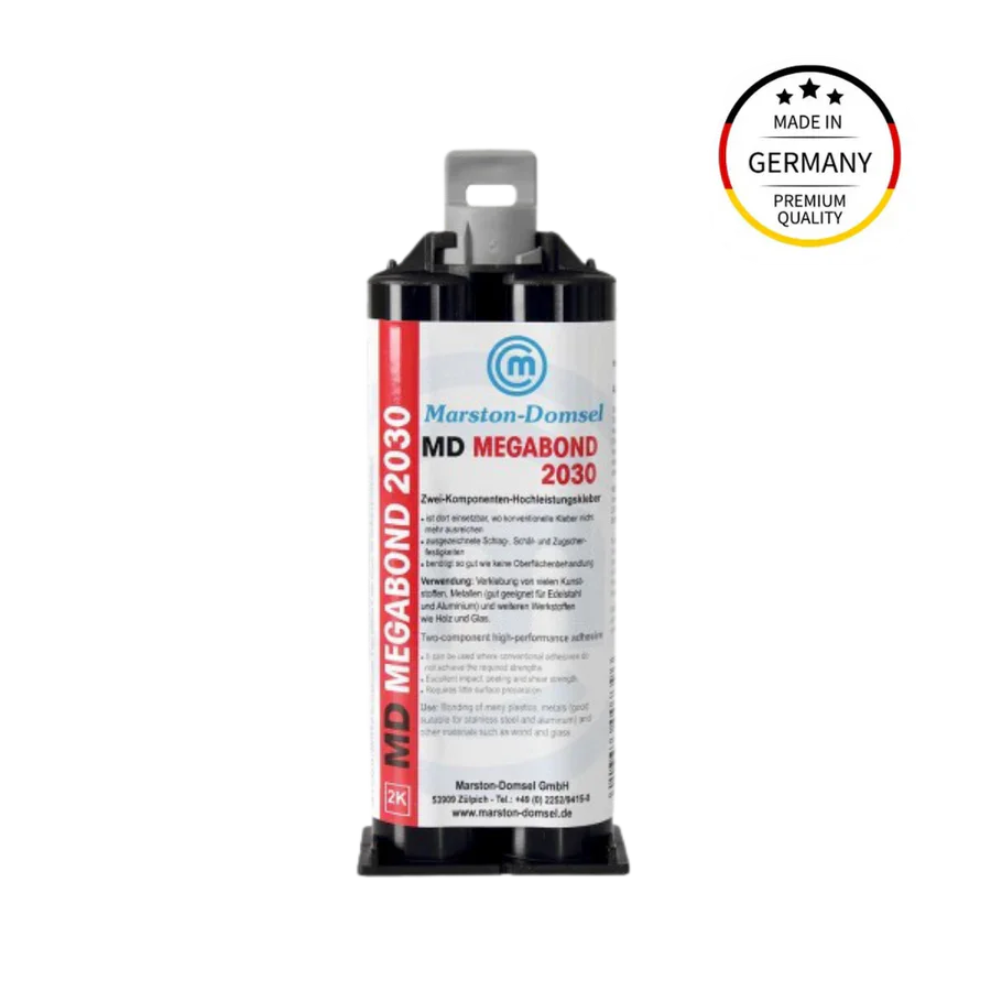 MD Megabond 2030 verzögert - 10-20 Min -10:1 - 2K-Acryl-Konstruktionskleber - extrem stark & lange Verarbeitungszeit - 25g Doppelspritze MD Megabond 2030 verzögert - 10-20 Min -10:1 - 2K-Acryl-Konstruktionskleber - extrem stark & lange Verarbeitungszeit - 25g Doppelspritze