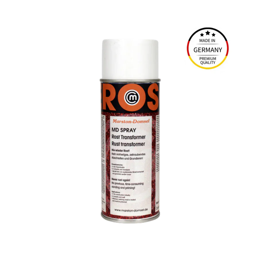 MD Rost-Transformer - Rostumwandler - Korrosionsschutz ohne Abschleifen, -30 °C bis +180 °C - 400 ml Spraydose