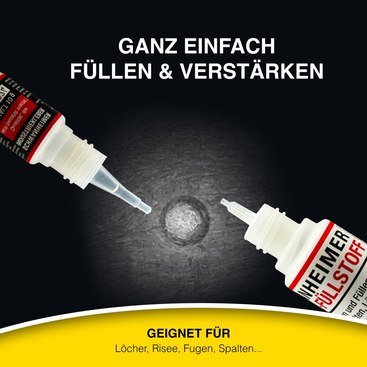 Schwanheimer XXL Klebstoff Koffer 8-Teilig (für professionelle Reparaturen & Montagen jeder Art) - hitzebeständig & wasserfest - extra starkes lösungsmittelfreies Industriekleber Reparatur Set im Koffer für Glas, Metall, Holz, Teflon, Silikon, PE, PP uvm.