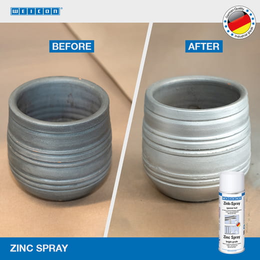 WEICON Zink-Spray – Anwendung WEICON Zink-Spray – Anwendung