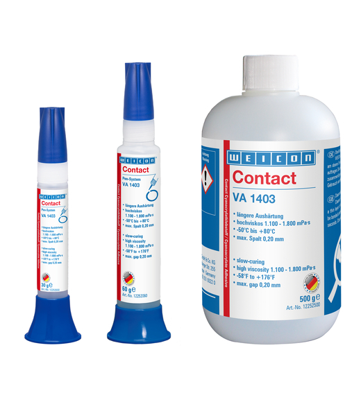 WEICON VA 1403 Cyanacrylat-Klebstoff – Produktgruppe WEICON VA 1403 Cyanacrylat-Klebstoff – Produktgruppe