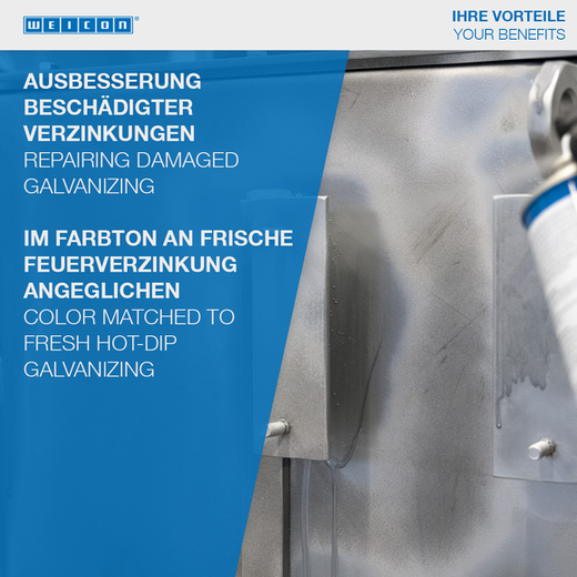 WEICON Zink-Spray – Anwendung