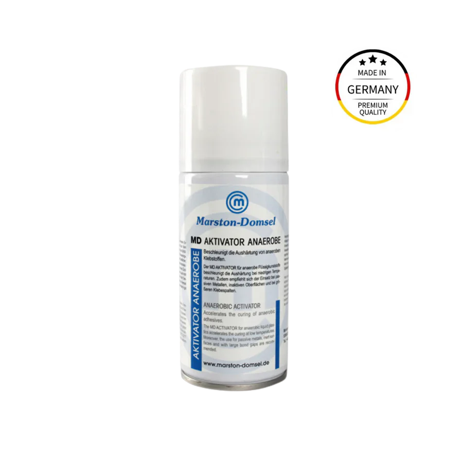 MD Aktivator Nr. 11 - Aushärtebeschleuniger für anaerobe Kleber - für Edelstahl & passive Metalle, auch unter +5 °C - 150 ml Spray