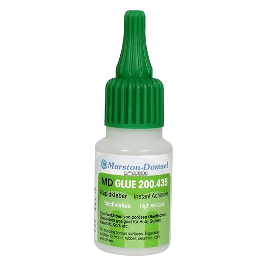 MD-GLUE 200 - Cyanacrylat-Sekundenkleber - mittelviskos, universell - 20g Flasche MD-GLUE 200 - Cyanacrylat-Sekundenkleber - mittelviskos, universell - 20g Flasche