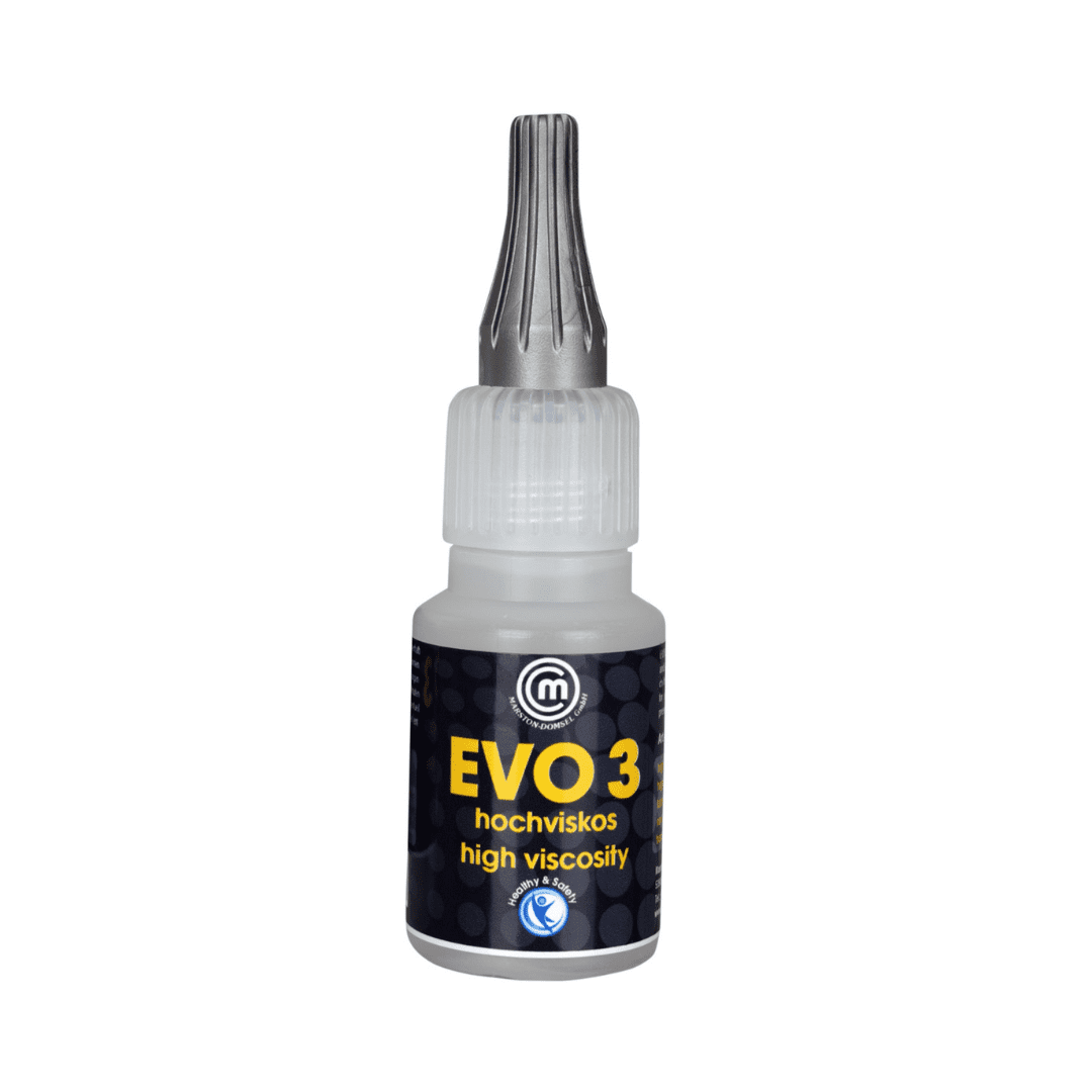 MD-GLUE Evolution 3 - Cyanacrylat-Sekundenkleber - hochviskos, für poröse Materialien (NSF) - 20g Flasche