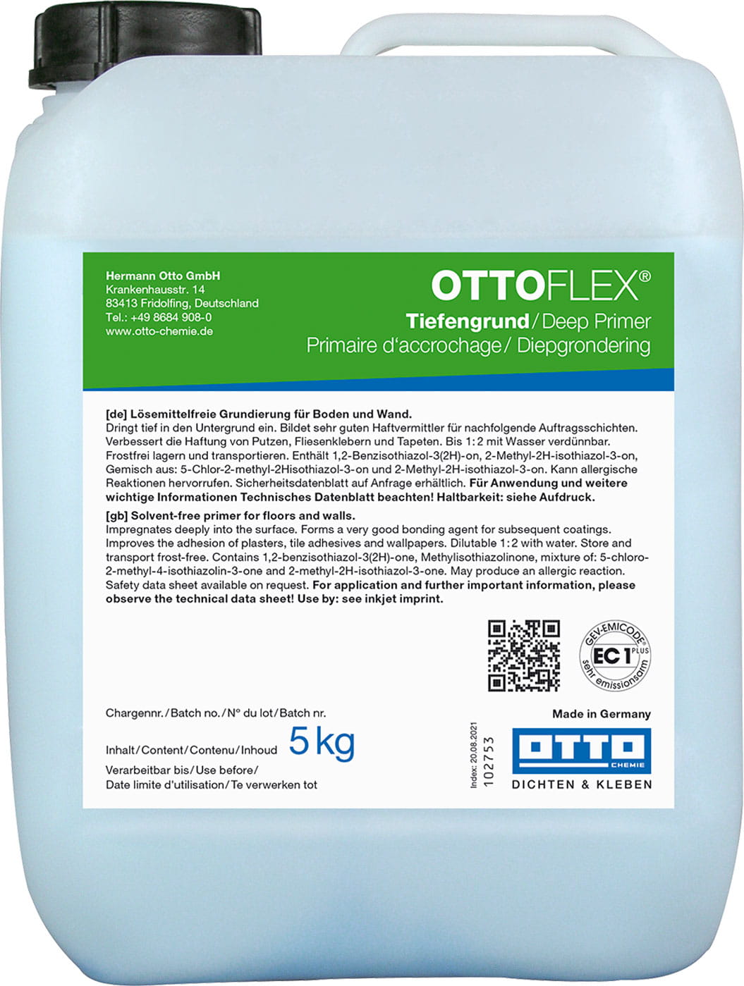 OTTOFLEX® Tiefengrund - Die haftverbessernde Grundierung zur Verfestigung des Untergrunds