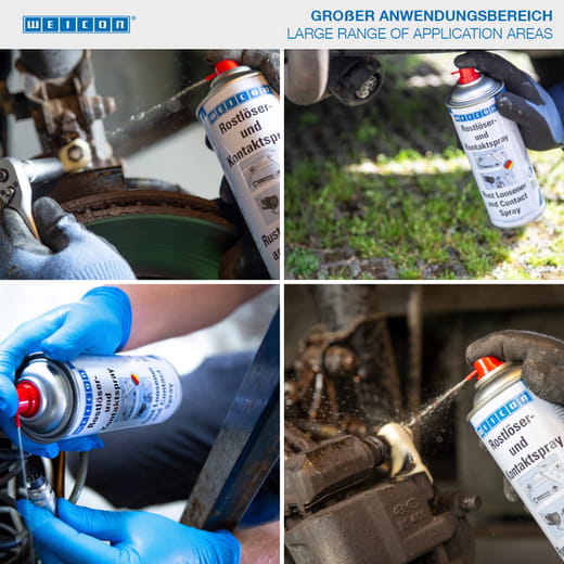 WEICON Rostlöser- und Kontaktspray – Anwendung WEICON Rostlöser- und Kontaktspray – Anwendung