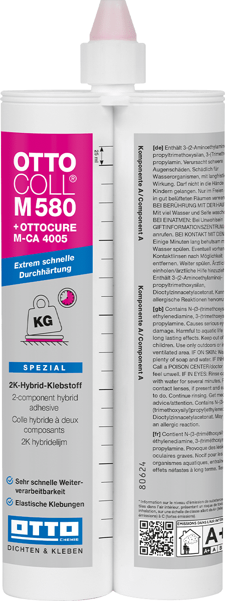 OTTOCOLL® M 580 - Der extrem schnelle 2K-Hybrid-Klebstoff