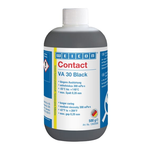 WEICON VA 30 Black Cyanacrylat-Klebstoff – Produktbild WEICON VA 30 Black Cyanacrylat-Klebstoff – Produktbild