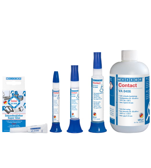 WEICON VA 8406 Cyanacrylat-Klebstoff – Produktgruppe WEICON VA 8406 Cyanacrylat-Klebstoff – Produktgruppe