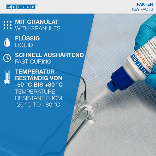 WEICON Contact-Füller Set – Anwendung WEICON Contact-Füller Set – Anwendung