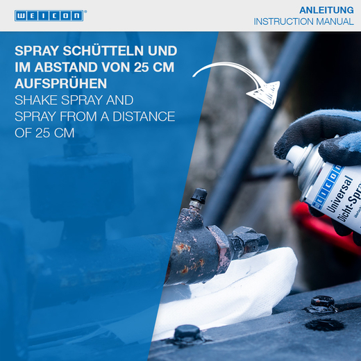 WEICON Universal Dicht-Spray – Anwendung