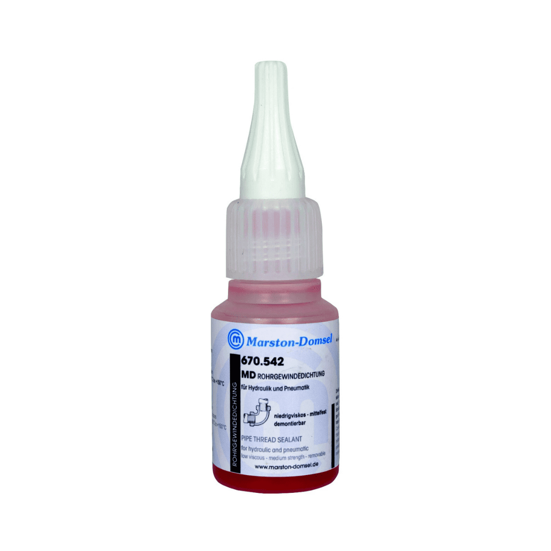 MD Gewindedichtung 670.542 - anaerobe Rohrgewindedichtung - mittelfest, niedrigviskos, schnellhärtend - 20g Flasche