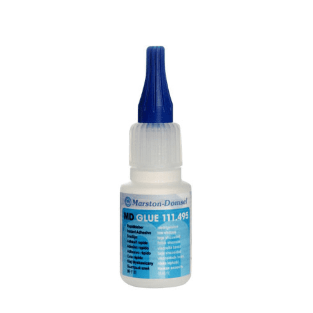 MD-GLUE 111 - Cyanacrylat-Sekundenkleber - niedrigviskos, schnell - 10g Flasche MD-GLUE 111 - Cyanacrylat-Sekundenkleber - niedrigviskos, schnell - 10g Flasche