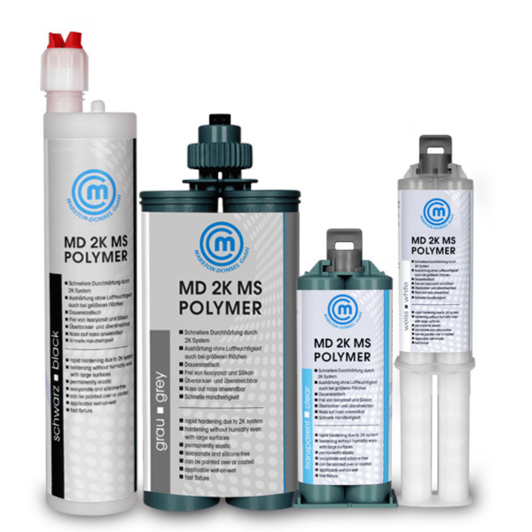 MD MS Polymer 2K 1:1 - 2K-Profi-Montagekleber - kontrollierte Durchhärtung ohne Luftfeuchtigkeit & dauerelastisch