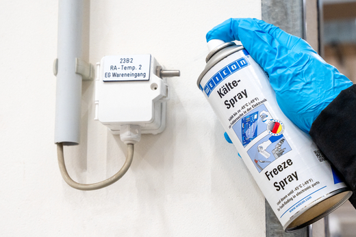WEICON Kälte-Spray – Anwendung