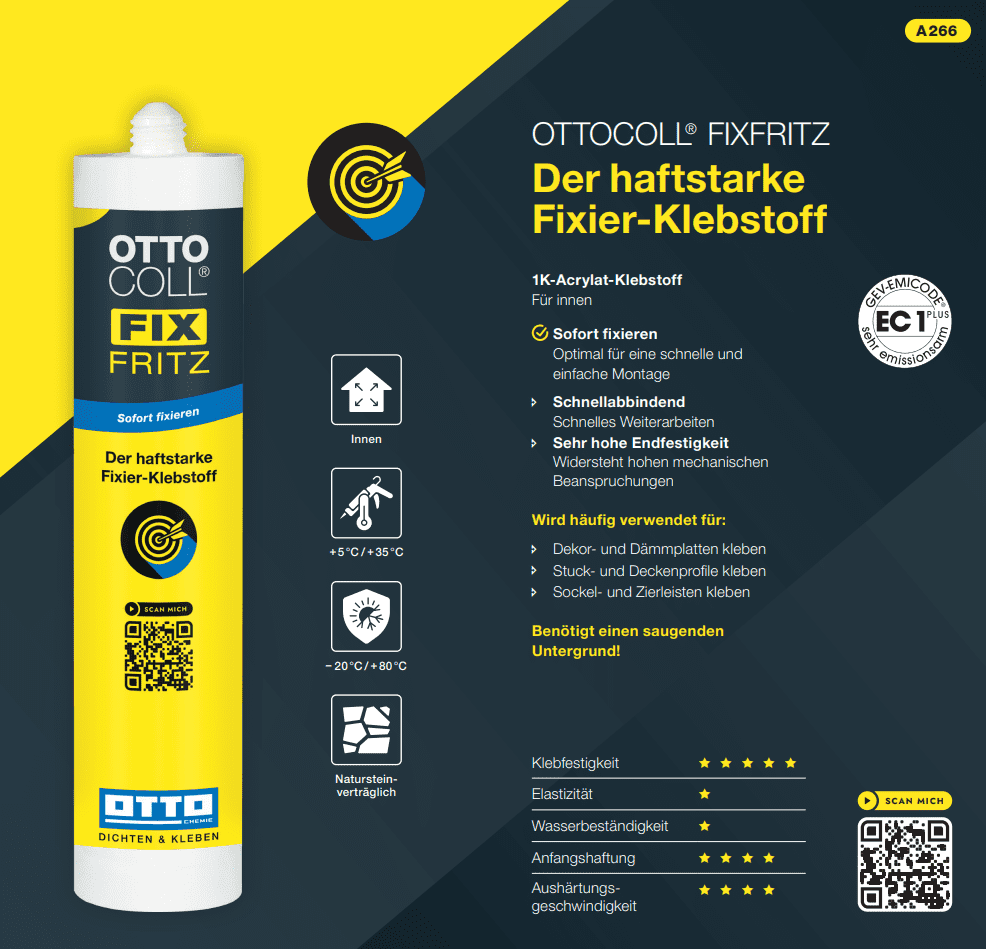 OTTOCOLL FIXFRITZ 310 ml - Der haftstarke Fixier-Klebstoff