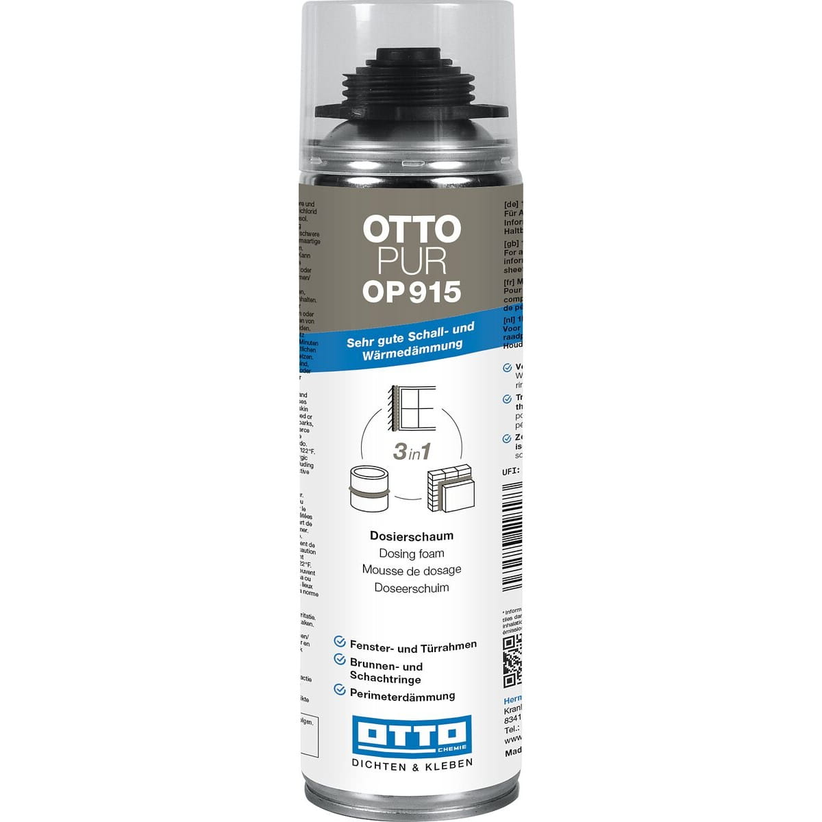 OTTOPUR OP 915 - Der 3in1 Dosierschaum mit sehr guter Schall- und Wärmedämmung OTTOPUR OP 915 - Der 3in1 Dosierschaum mit sehr guter Schall- und Wärmedämmung