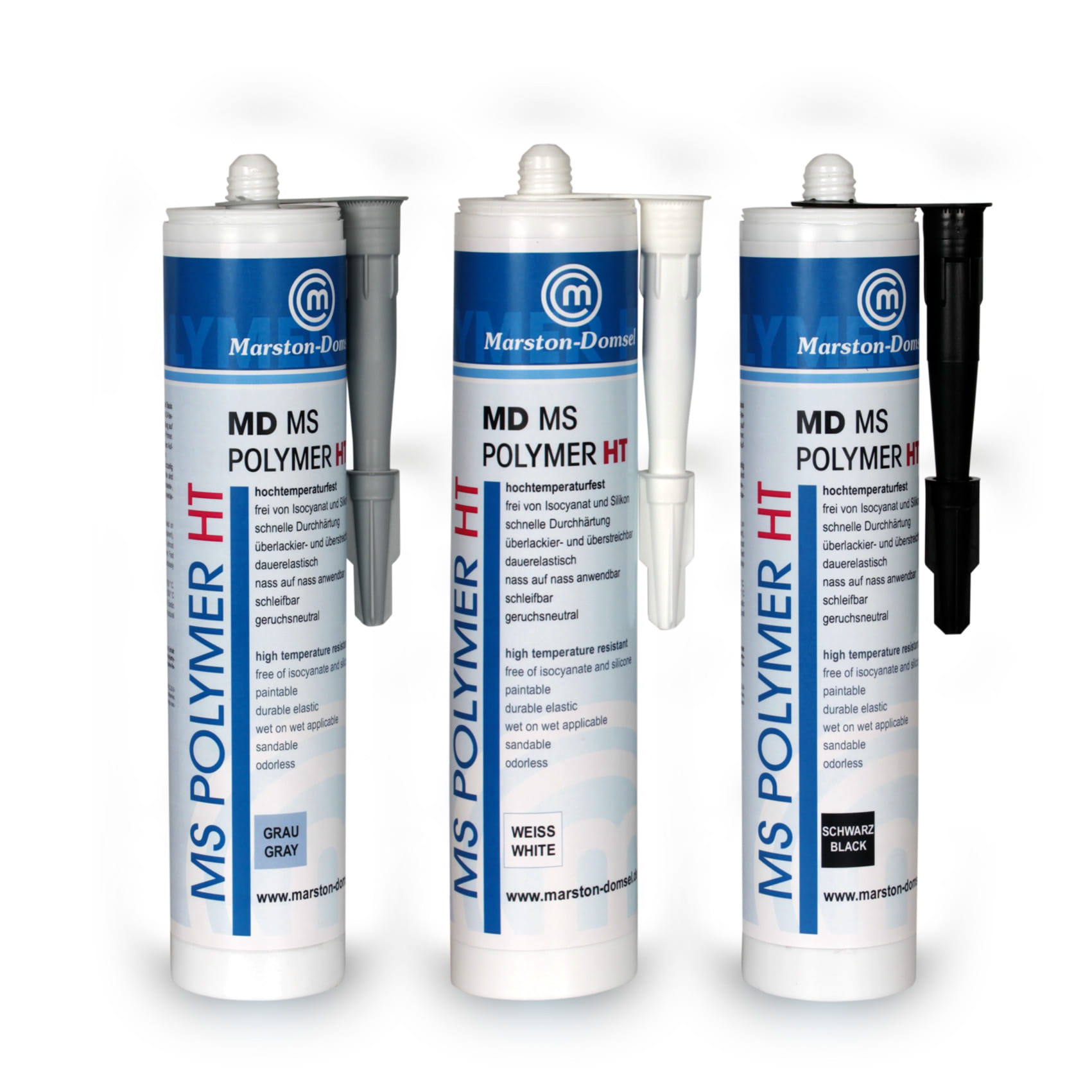 MD MS Polymer HT grau - Profi-Montagekleber - hochtemperaturbeständig & extra starke Haftung - 440 g Kartusche