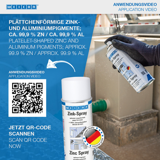 WEICON Zink-Spray – Anwendung