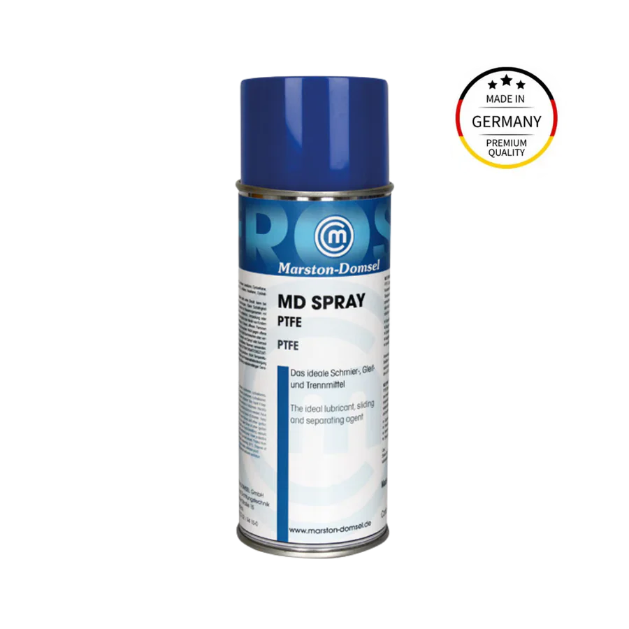 MD PTFE-Spray - PTFE-Gleitmittel - farblos, fettfrei & antiadhäsiv, -190 °C bis +260 °C - 400 ml Spraydose MD PTFE-Spray - PTFE-Gleitmittel - farblos, fettfrei & antiadhäsiv, -190 °C bis +260 °C - 400 ml Spraydose
