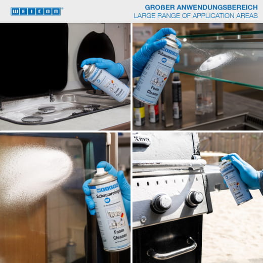 WEICON Schaumreiniger – Anwendung WEICON Schaumreiniger – Anwendung