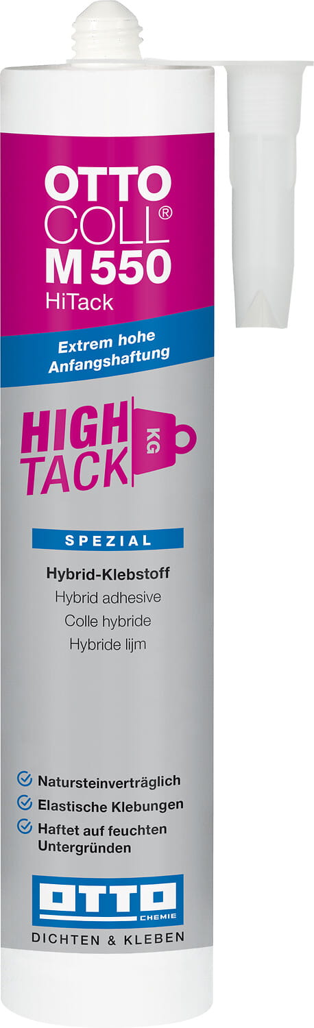 OTTOCOLL® M 550 HiTack - Der Hybrid-Klebstoff mit extrem hoher Anfangshaftung OTTOCOLL® M 550 HiTack - Der Hybrid-Klebstoff mit extrem hoher Anfangshaftung