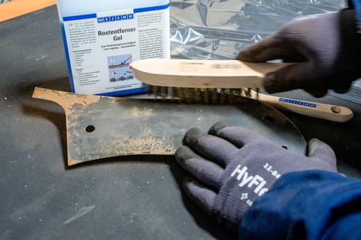 WEICON Rostentferner Gel – Anwendung WEICON Rostentferner Gel – Anwendung