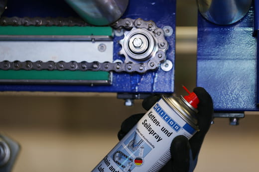 WEICON Ketten- und Seilspray – Anwendung WEICON Ketten- und Seilspray – Anwendung
